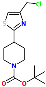 (image for) MC080004 2-Methyl-2-propanyl 4-[4-(chloromethyl)-1,3-thiazol-2-yl]-1-piperidinecarboxylate